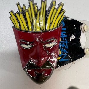 Aqua Teen Hunger Force FRYLOCK Belt Buckle Enamel ATHF Adult Swim Meatwad